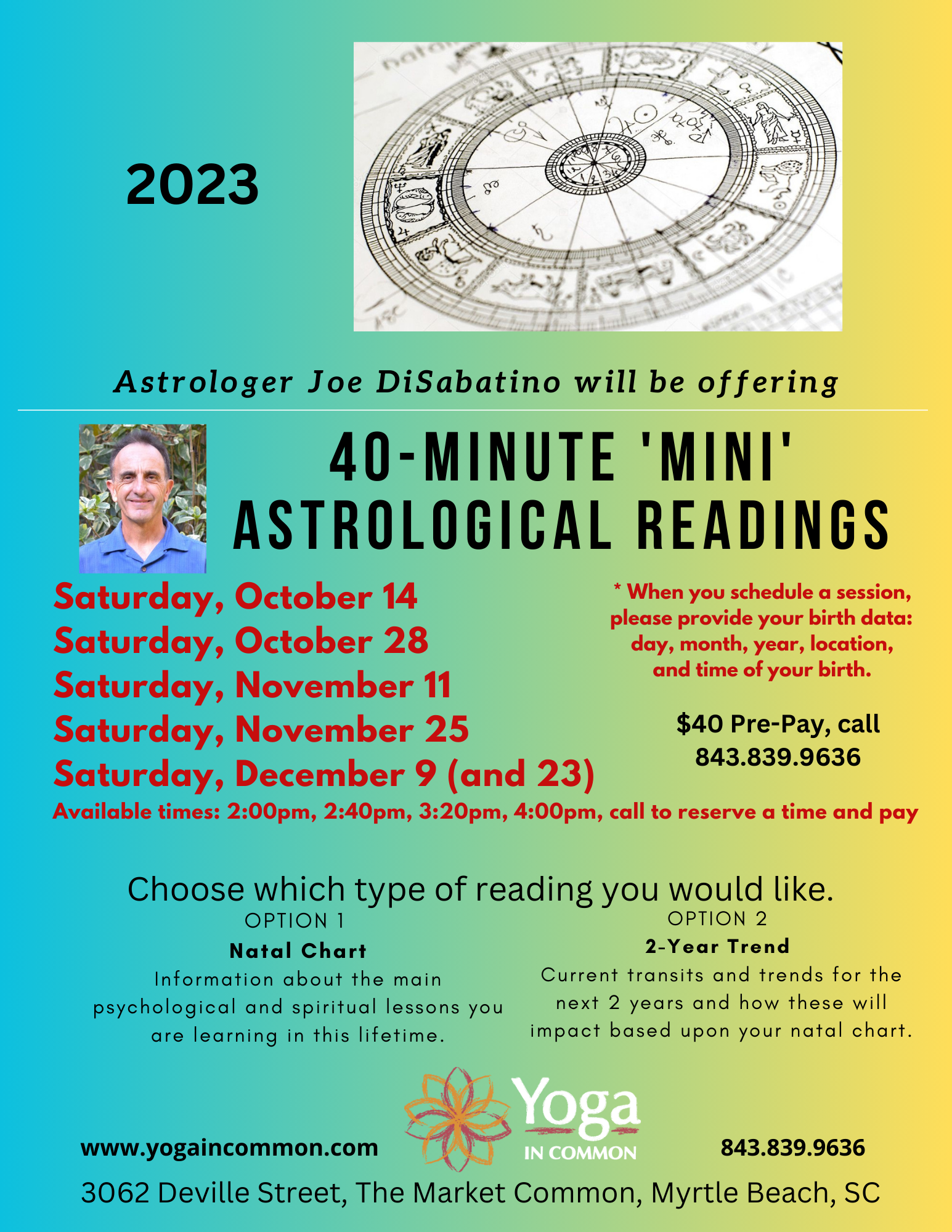 40 minute astrological readings